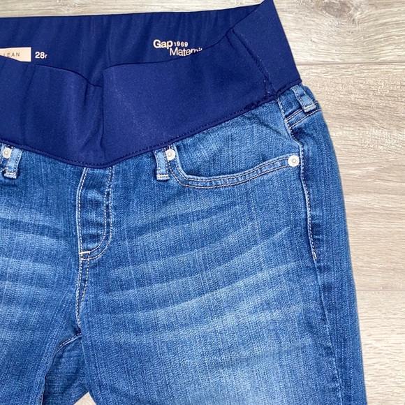 NWOT GAP Long & Lean Demi Maternity Jeans 28R | 6R - Picture 11 of 15
